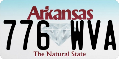 AR license plate 776WVA