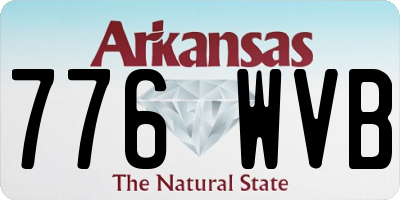 AR license plate 776WVB