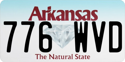 AR license plate 776WVD