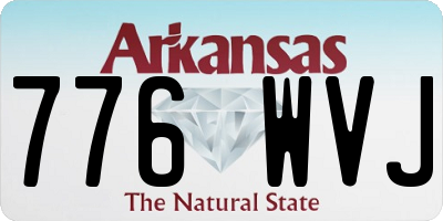 AR license plate 776WVJ
