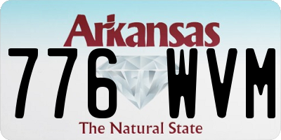 AR license plate 776WVM