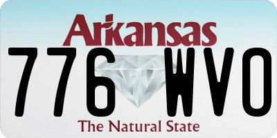 AR license plate 776WVO