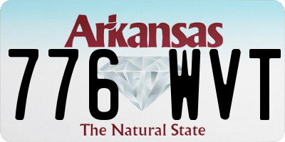 AR license plate 776WVT
