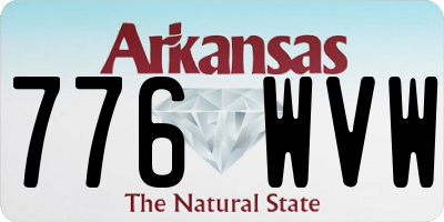 AR license plate 776WVW