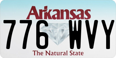 AR license plate 776WVY