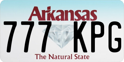 AR license plate 777KPG