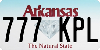 AR license plate 777KPL