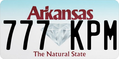 AR license plate 777KPM