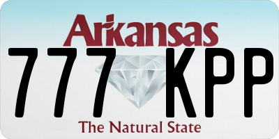 AR license plate 777KPP