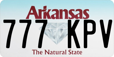 AR license plate 777KPV