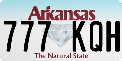 AR license plate 777KQH