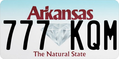 AR license plate 777KQM