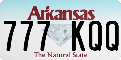 AR license plate 777KQQ