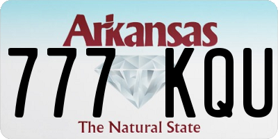 AR license plate 777KQU