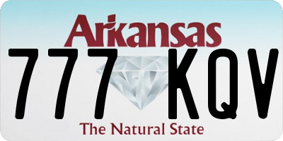 AR license plate 777KQV