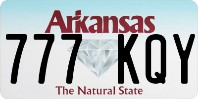 AR license plate 777KQY