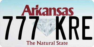 AR license plate 777KRE
