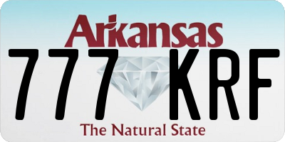 AR license plate 777KRF
