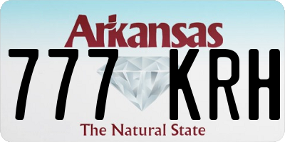 AR license plate 777KRH