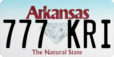 AR license plate 777KRI