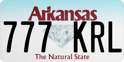 AR license plate 777KRL