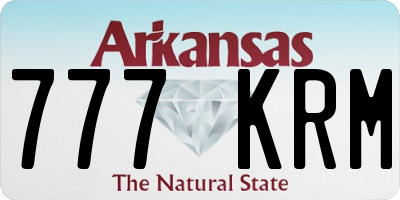 AR license plate 777KRM