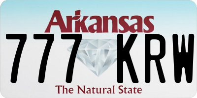 AR license plate 777KRW