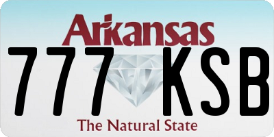 AR license plate 777KSB
