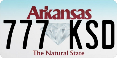 AR license plate 777KSD