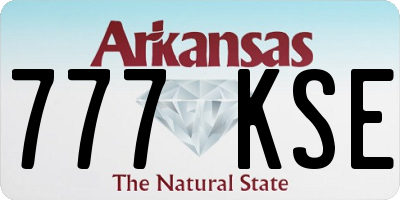 AR license plate 777KSE