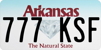 AR license plate 777KSF