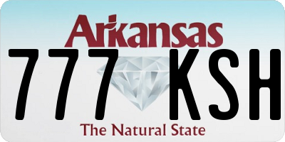 AR license plate 777KSH