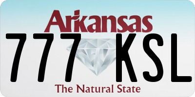 AR license plate 777KSL