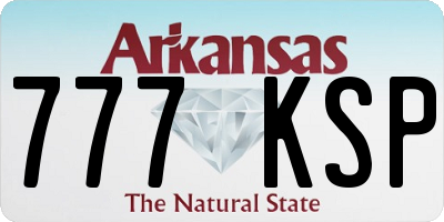 AR license plate 777KSP