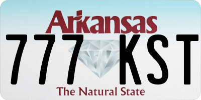 AR license plate 777KST