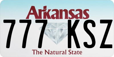 AR license plate 777KSZ
