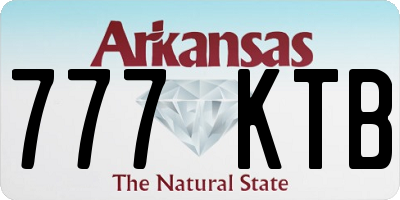 AR license plate 777KTB