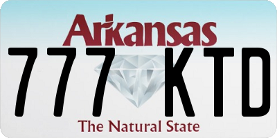 AR license plate 777KTD