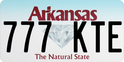 AR license plate 777KTE