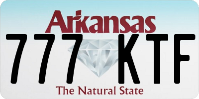 AR license plate 777KTF