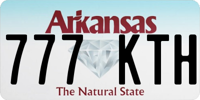 AR license plate 777KTH