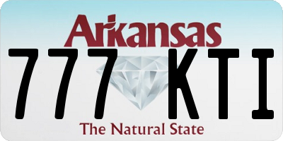 AR license plate 777KTI