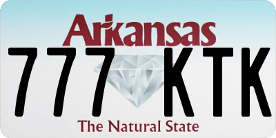 AR license plate 777KTK