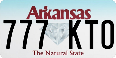 AR license plate 777KTO