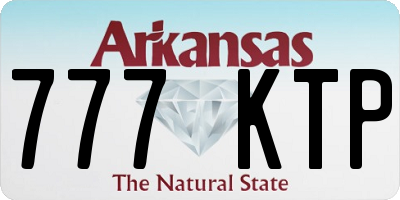 AR license plate 777KTP