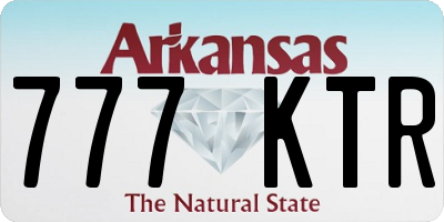 AR license plate 777KTR