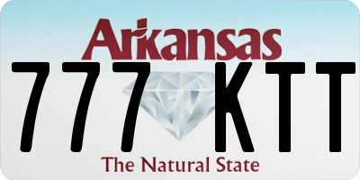 AR license plate 777KTT