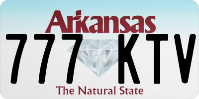 AR license plate 777KTV