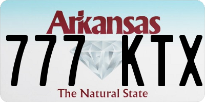 AR license plate 777KTX