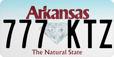 AR license plate 777KTZ